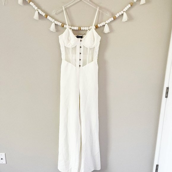 Lavish Alice V-Neck Adjustable Straps Jumpsuit Size 4 - Picture 4 of 8